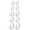 316L Surgical Stainless Steel Small Gold Silver Hoop Earrings for Women Men,Hypoallergenic Cartilage Helix Earrings for Sensitive Ears,Cute Conch Rook Tiny Huggie Hoops Earring Set for Multiple Piercing Jewelry Gift 6mm-12mm