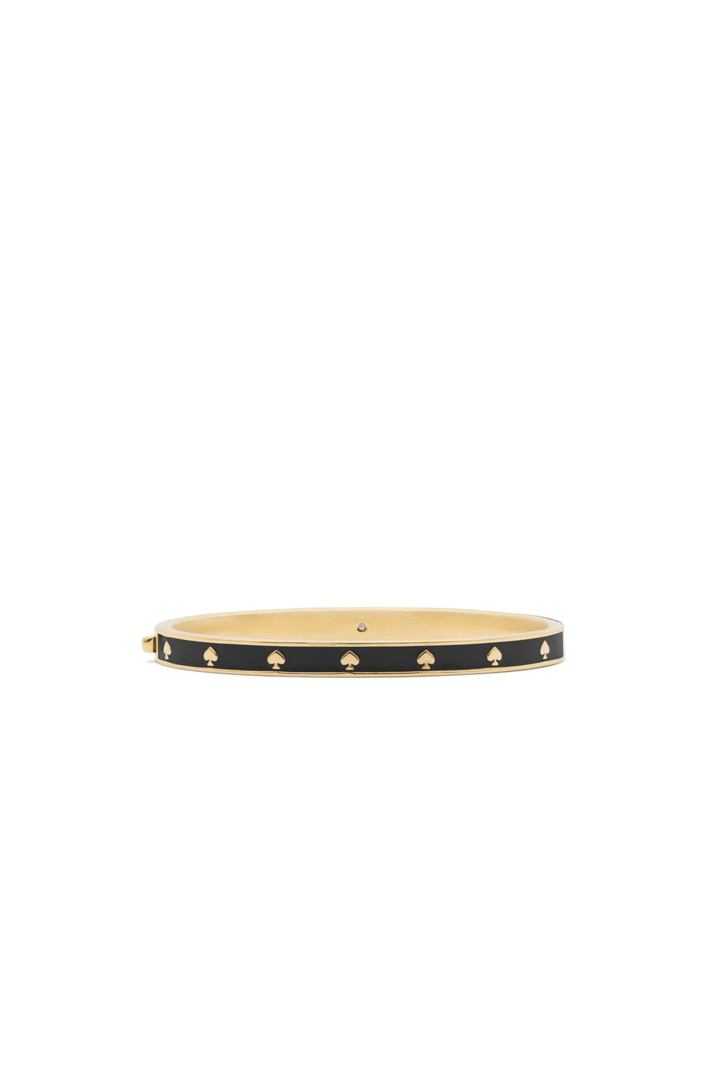 kate spade new york womens Spot The Spade Thin Enamel Hinged Bangle