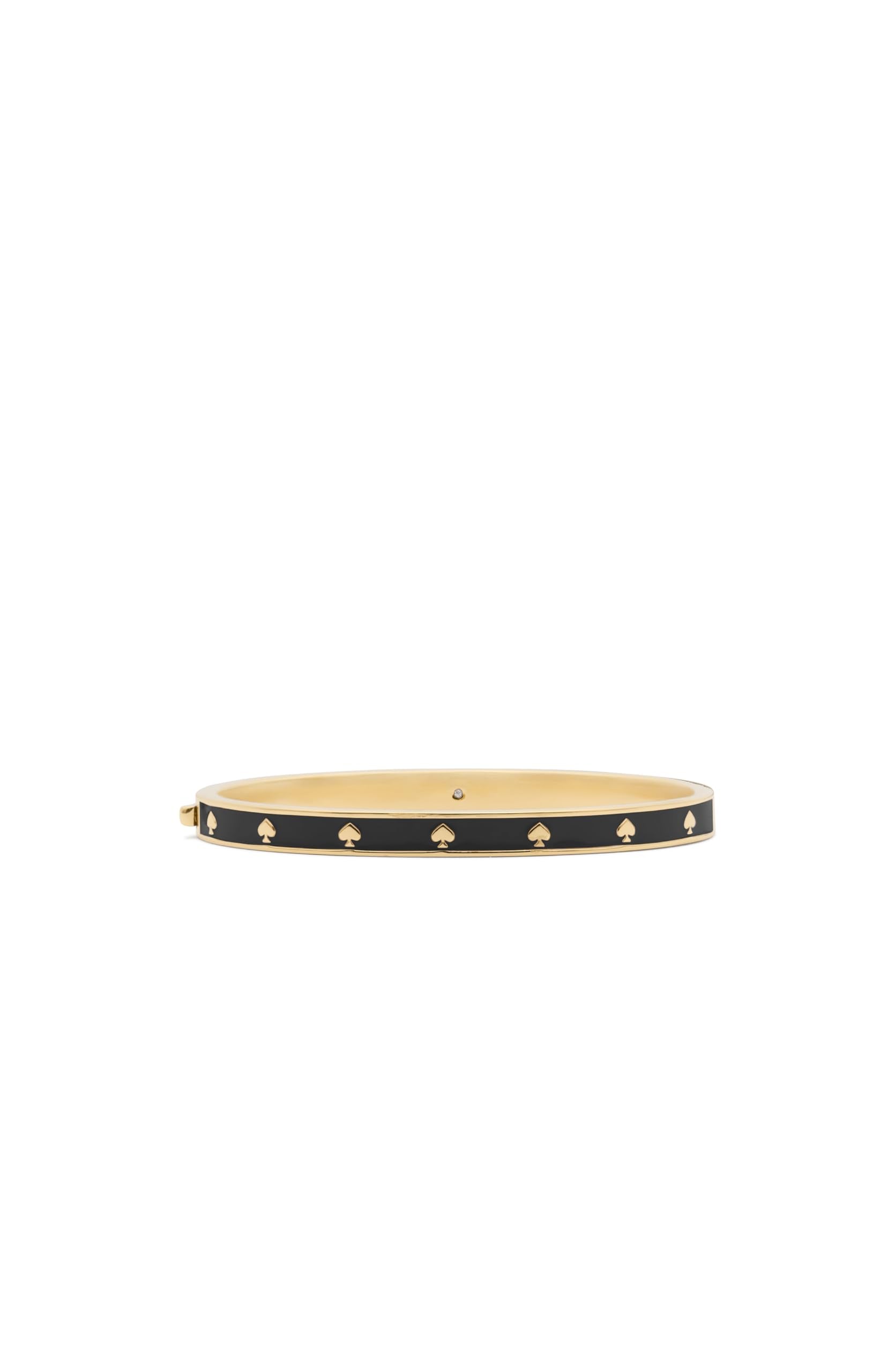 kate spade new york womens Spot The Spade Thin Enamel Hinged Bangle