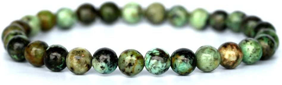 Angelstones Gemstones 6mm Round Beads Healing Crystal Bracelet for women | Natural Gemstone, Handmade Gifts for Women, Healing Crystal Round Beaded Stretch Bracelets, Unisex Jewelry for Women and Men