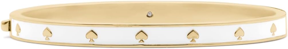 kate spade new york womens Spot The Spade Thin Enamel Hinged Bangle