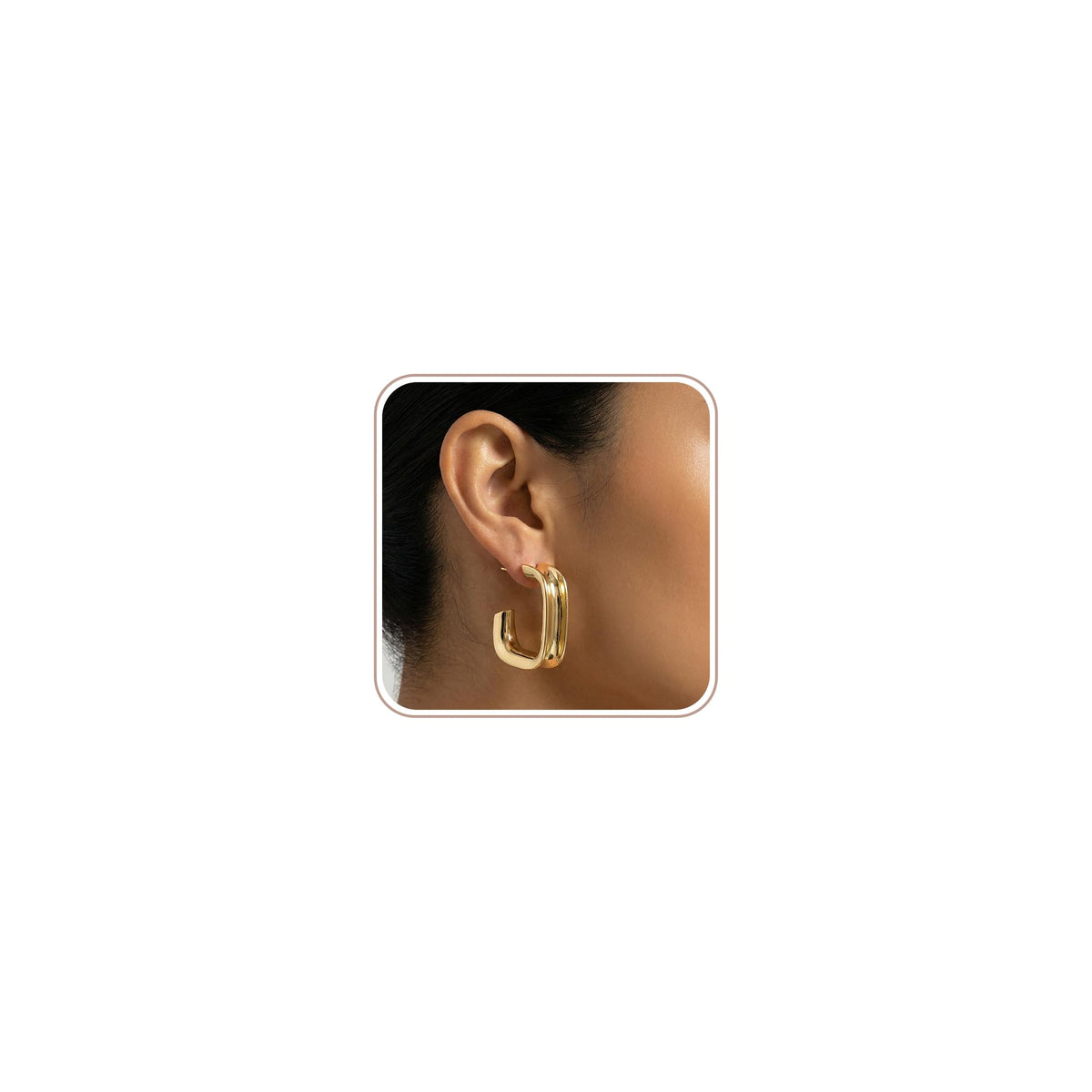 4 Pair Small Gold Hoop Earrings for Women Sensitive Ears - Hypoallergenic 14k Real Gold Plated Hoops Zirconia Cartilage Huggie Earrings Set Helix Piercing Earring Gold Jewelry for Women Gift