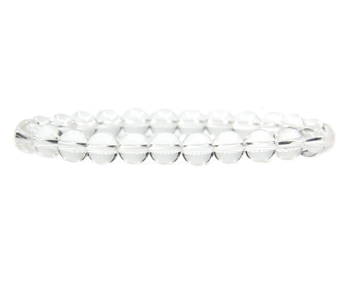 Angelstones Gemstones 6mm Round Beads Healing Crystal Bracelet for women | Natural Gemstone, Handmade Gifts for Women, Healing Crystal Round Beaded Stretch Bracelets, Unisex Jewelry for Women and Men