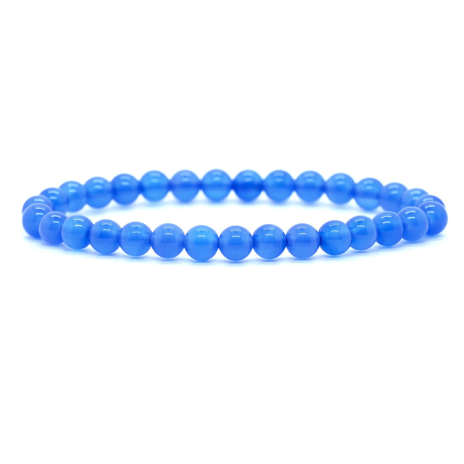 Angelstones Gemstones 6mm Round Beads Healing Crystal Bracelet for women | Natural Gemstone, Handmade Gifts for Women, Healing Crystal Round Beaded Stretch Bracelets, Unisex Jewelry for Women and Men