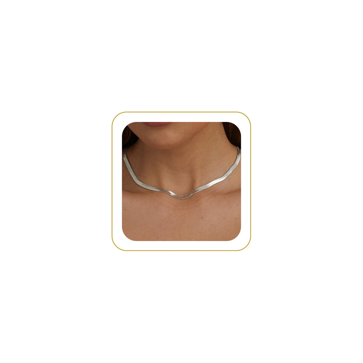 CHESKY Gold Necklace for Women 14K Plated/S925 sterling silver Snake Chain | Dainty Gold Necklace,Thin Chunky Chain,Simple Choker Necklaces for Women,Non tarnish Trendy Jewelry, Gifts for Women