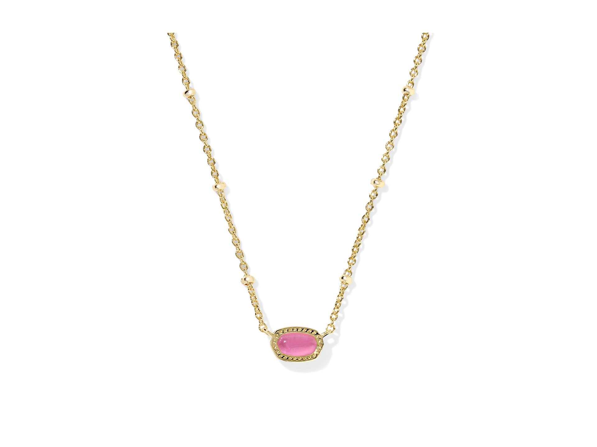 Kendra Scott Mini Elisa 14k Gold-Plated Satellite Short Pendant Necklace, Fashion Jewelry for Women