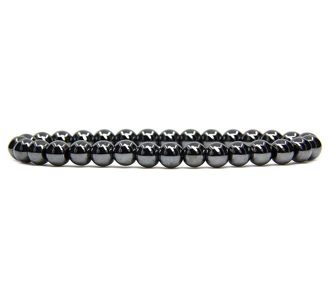 Angelstones Gemstones 6mm Round Beads Healing Crystal Bracelet for women | Natural Gemstone, Handmade Gifts for Women, Healing Crystal Round Beaded Stretch Bracelets, Unisex Jewelry for Women and Men