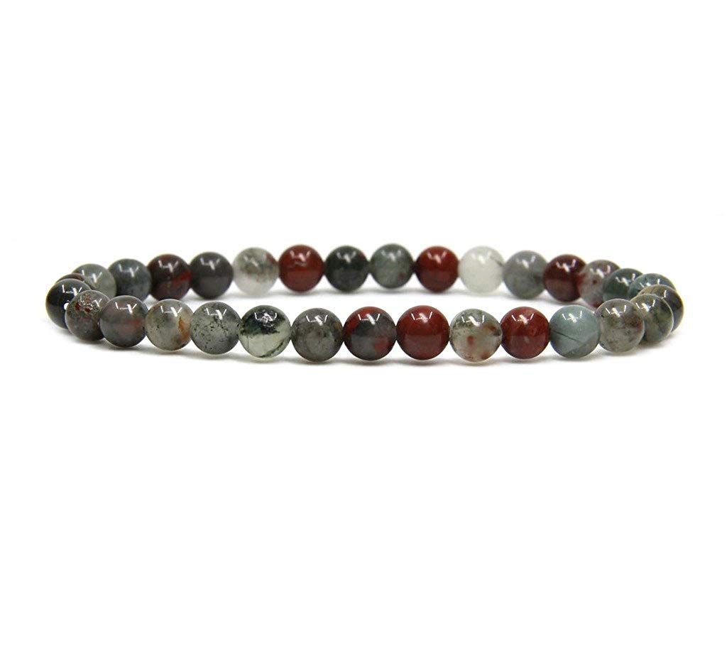 Angelstones Gemstones 6mm Round Beads Healing Crystal Bracelet for women | Natural Gemstone, Handmade Gifts for Women, Healing Crystal Round Beaded Stretch Bracelets, Unisex Jewelry for Women and Men