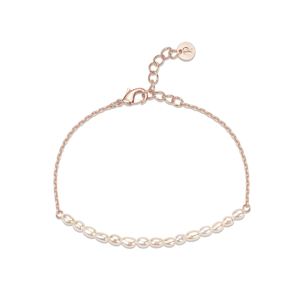 PAVOI 18K Gold Plated Beaded Freshwater Cultured Pearl Bracelet for Women | Dainty Bracelet with Pearl Beads