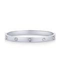 PAVOI Waterproof Bracelet for Women, 14K Gold Plated Bangle Cubic Zirconia | CZ Hinge Bracelet Stack, Stainless Steel Summer Jewelry Gifts