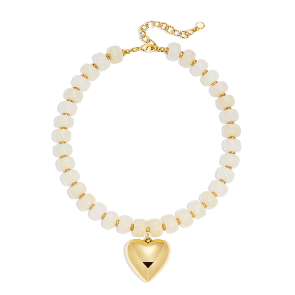 LILIE&WHITE Resin Chunky Beaded Necklace for Women Minimalistic Modern Statement Necklace Jewelry Accessories