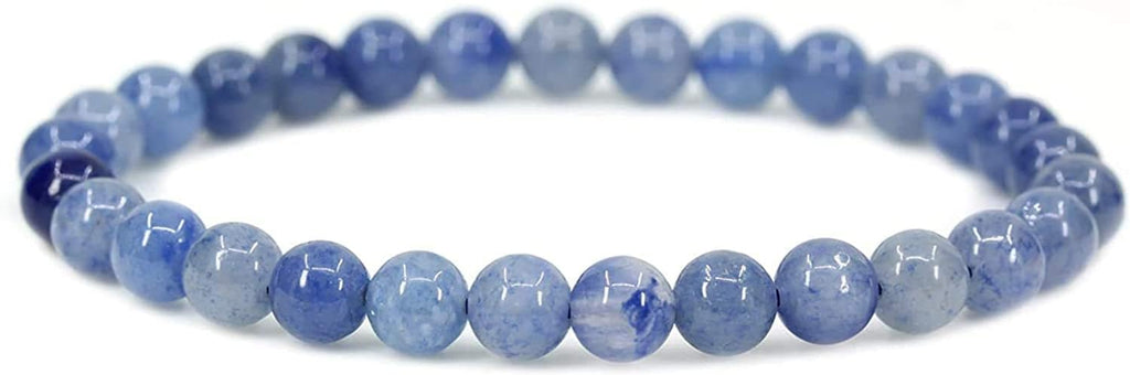 Angelstones Gemstones 6mm Round Beads Healing Crystal Bracelet for women | Natural Gemstone, Handmade Gifts for Women, Healing Crystal Round Beaded Stretch Bracelets, Unisex Jewelry for Women and Men