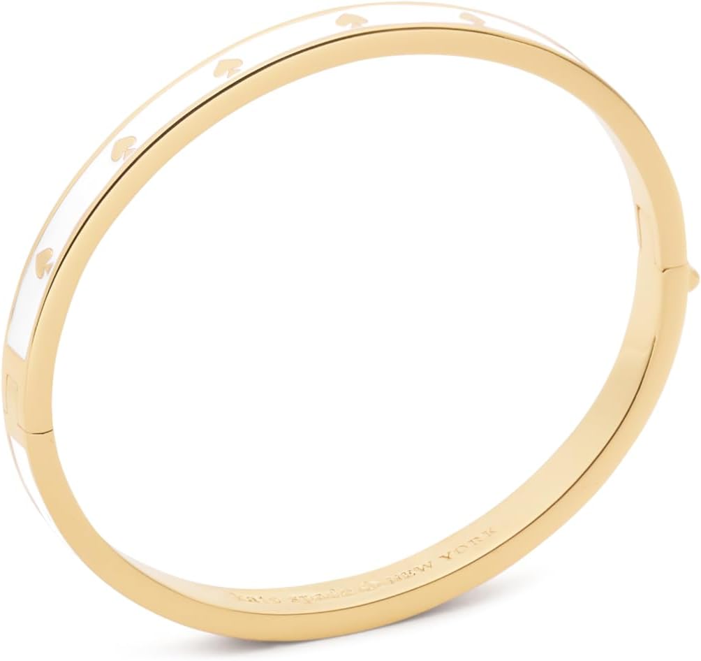 kate spade new york womens Spot The Spade Thin Enamel Hinged Bangle