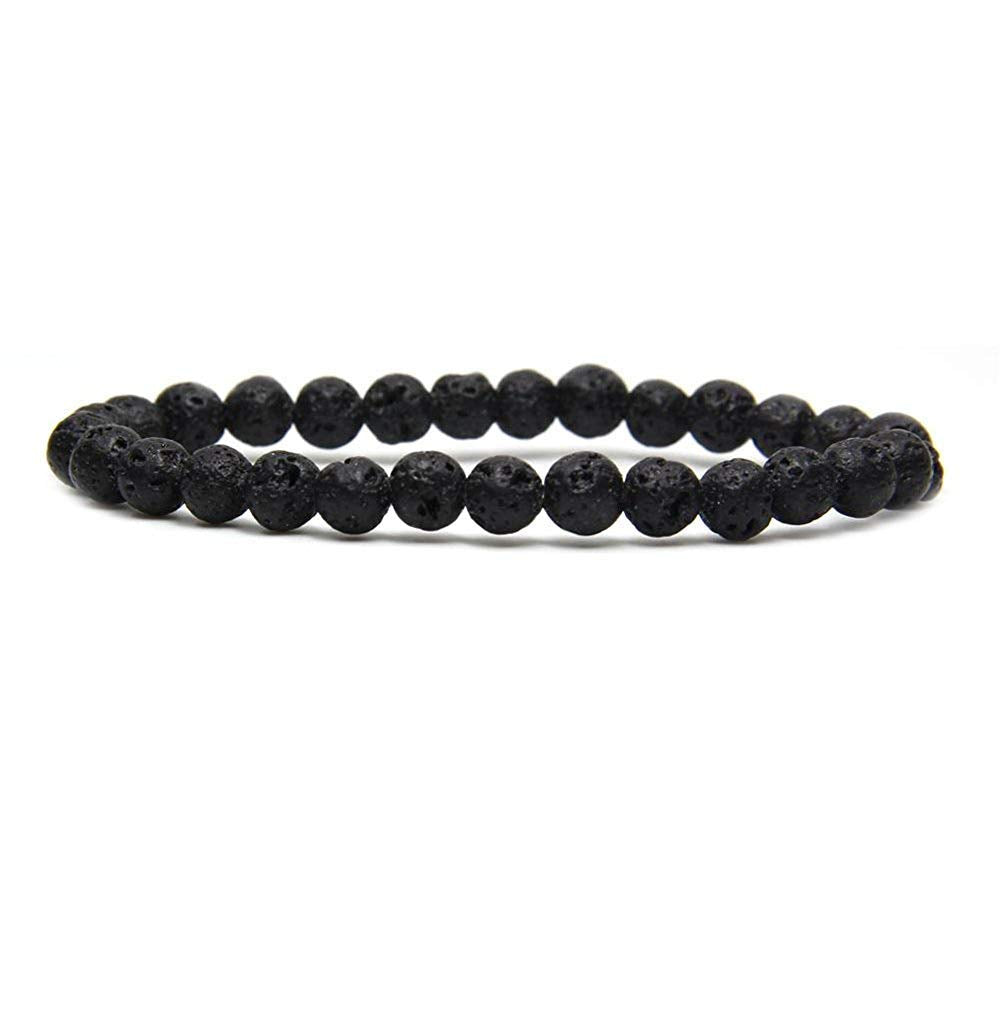 Angelstones Gemstones 6mm Round Beads Healing Crystal Bracelet for women | Natural Gemstone, Handmade Gifts for Women, Healing Crystal Round Beaded Stretch Bracelets, Unisex Jewelry for Women and Men