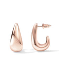 PAVOI 14K Gold Plated Statement Huggie Earrings for Women, Dome Hoops | Hypoallergenic Earrings with 925 Sterling Silver Posts, Dome Gold Hoop Earrings