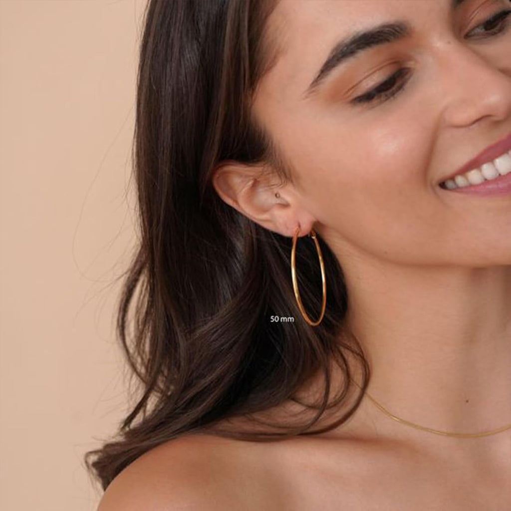 12 Pairs Gold Hoop Earrings Set for Women，Fashion Jewelry Gifts 40mm/50mm | Large/Big, Trendy, Pearl, Multiple Styles, lightweight, 14K Gold-plated, Hypoallergenic, Great for Party/Gathering/Work/Daily