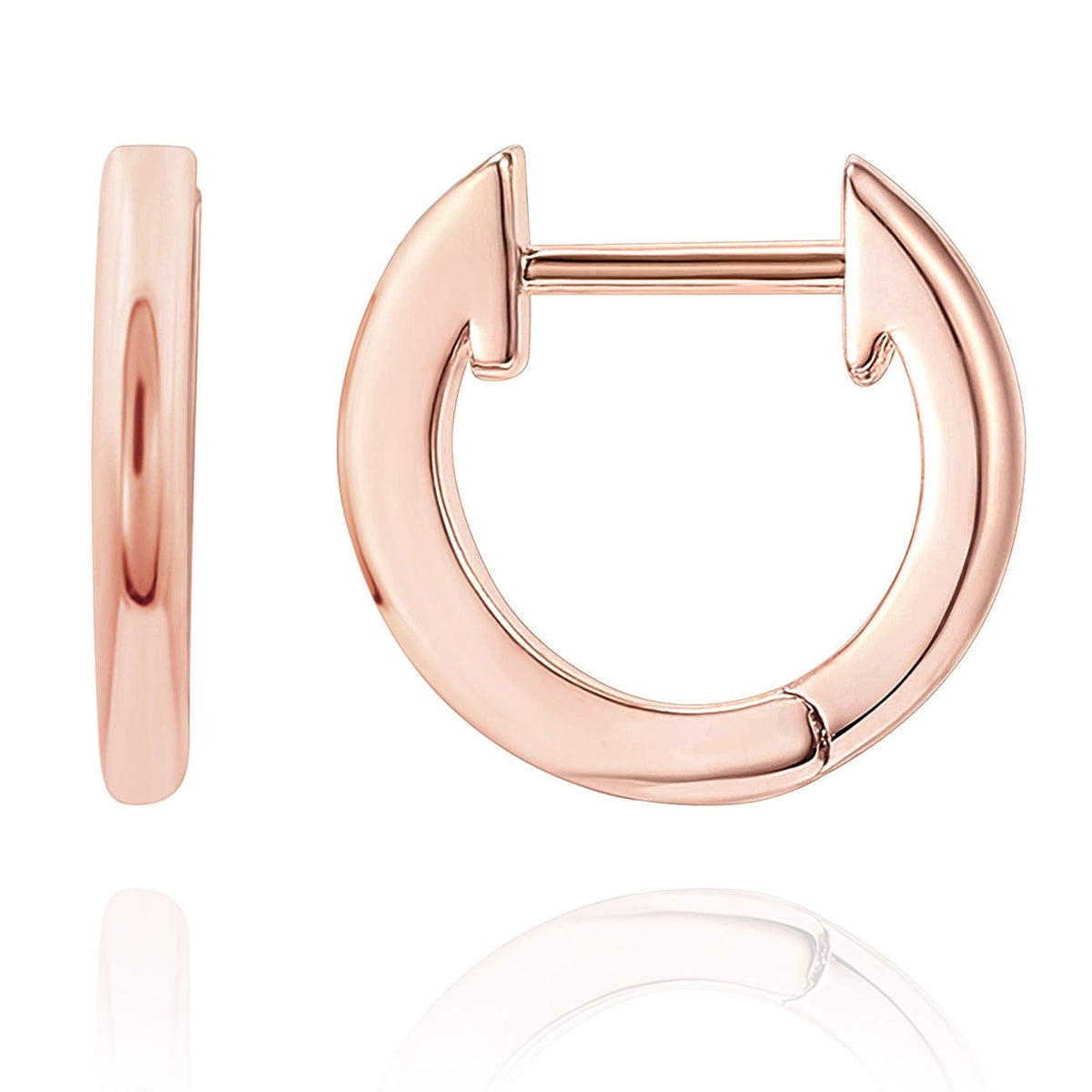 PAVOI Small Gold Hoop Earrings for Women - 14K Gold Plated Huggie Earring | Hypoallergenic Earring Set - Dainty Huggie Hoops with 925 Sterling Silver Posts - Cartilage Hoop Earrings
