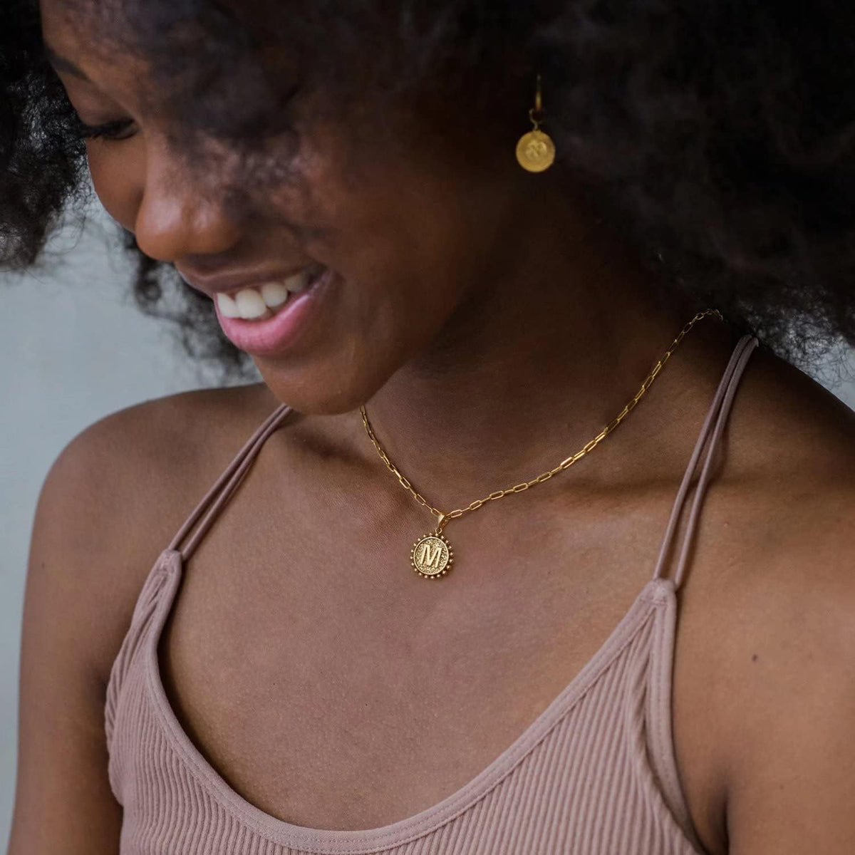Yoosteel Layered Initial Necklaces for Women Trendy, Letter A-Z Necklace | 14K Gold-Plated, Paperclip Chain, Coin Initial Necklace, Necklaces for Teen Girl Gifts, Jewelry for Women, Gifts for Mom Wife