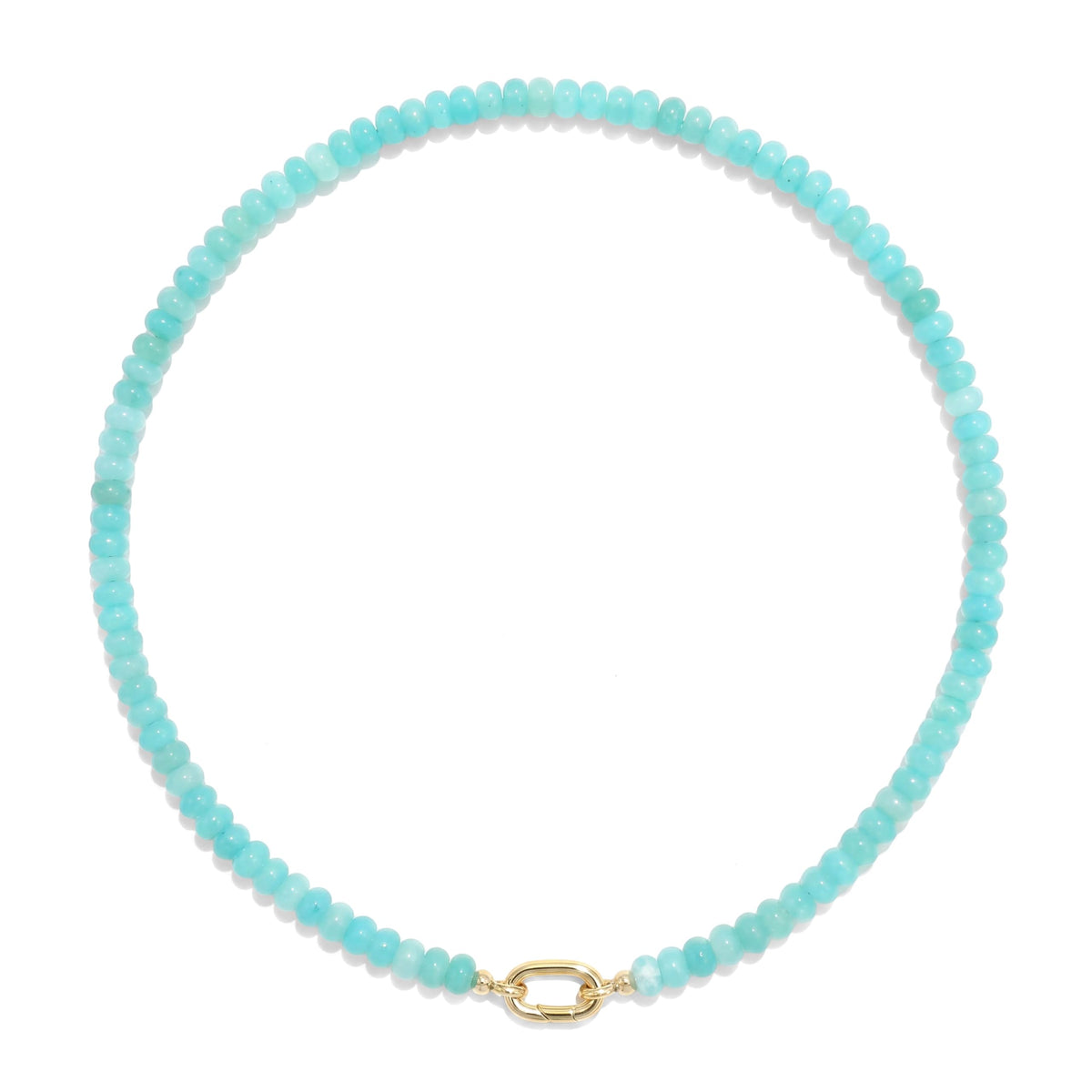 CONRAN KREMIX Colorful Stone Beaded Necklace for Women,Natural Gemstone Bead Choker Necklaces Boho Summer Beach Layering Necklace Jewelry Gift for Women