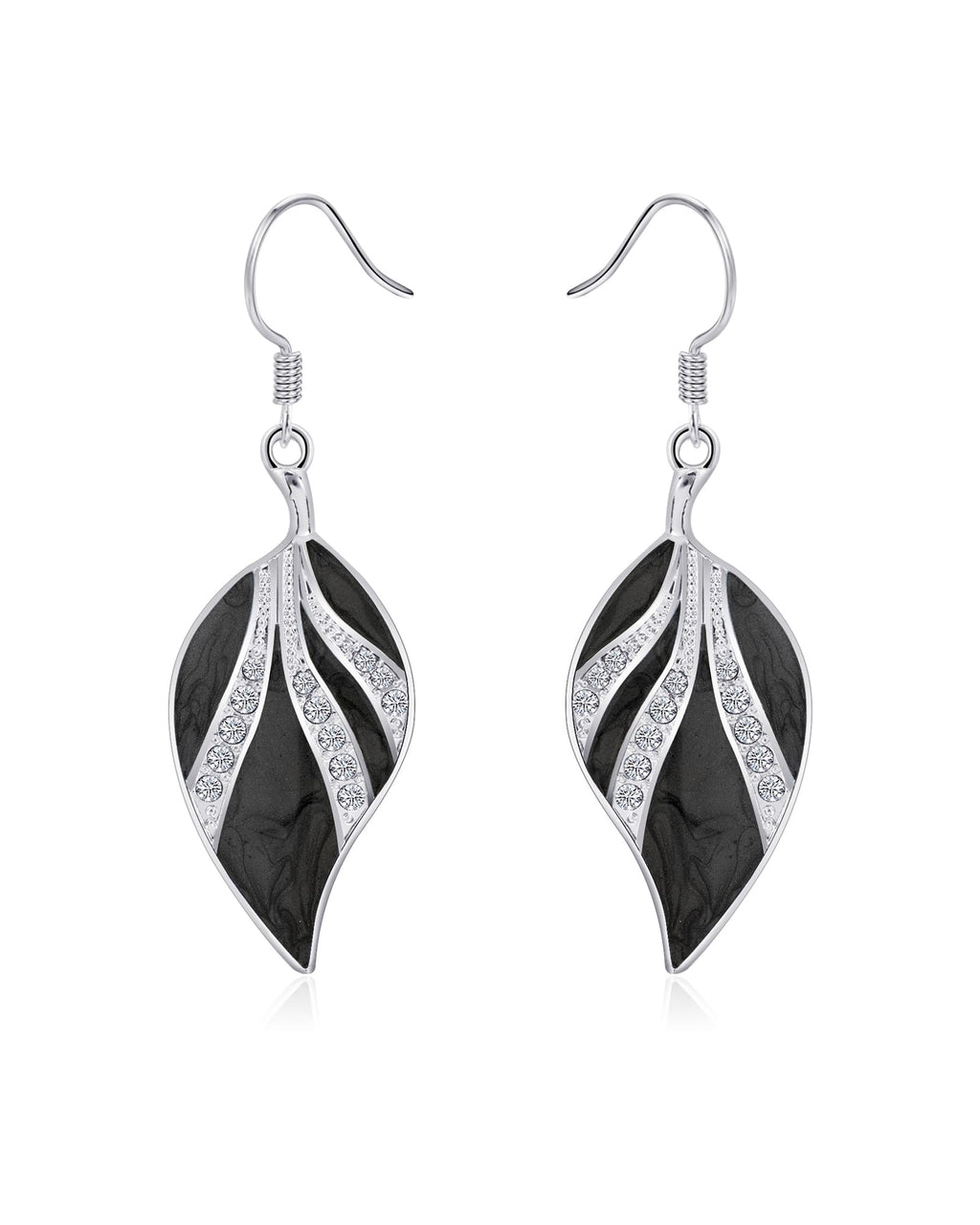 Leaf Dangle Earrings for Women Enamel Boho Teardrop Dangling Bohemian Tropical Earrings Plant Jewelry for Vacation