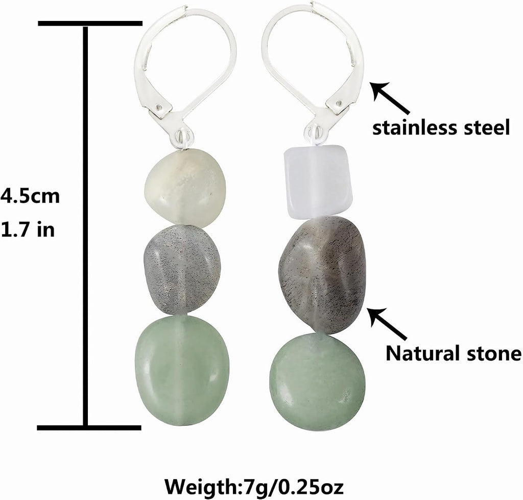 New Beginnings Crystal Earrings for Women Healing IrregularCrystal Earrings for Her Asymmetry Crystal Jewelry Gifts for Women Gift for New Beginnings