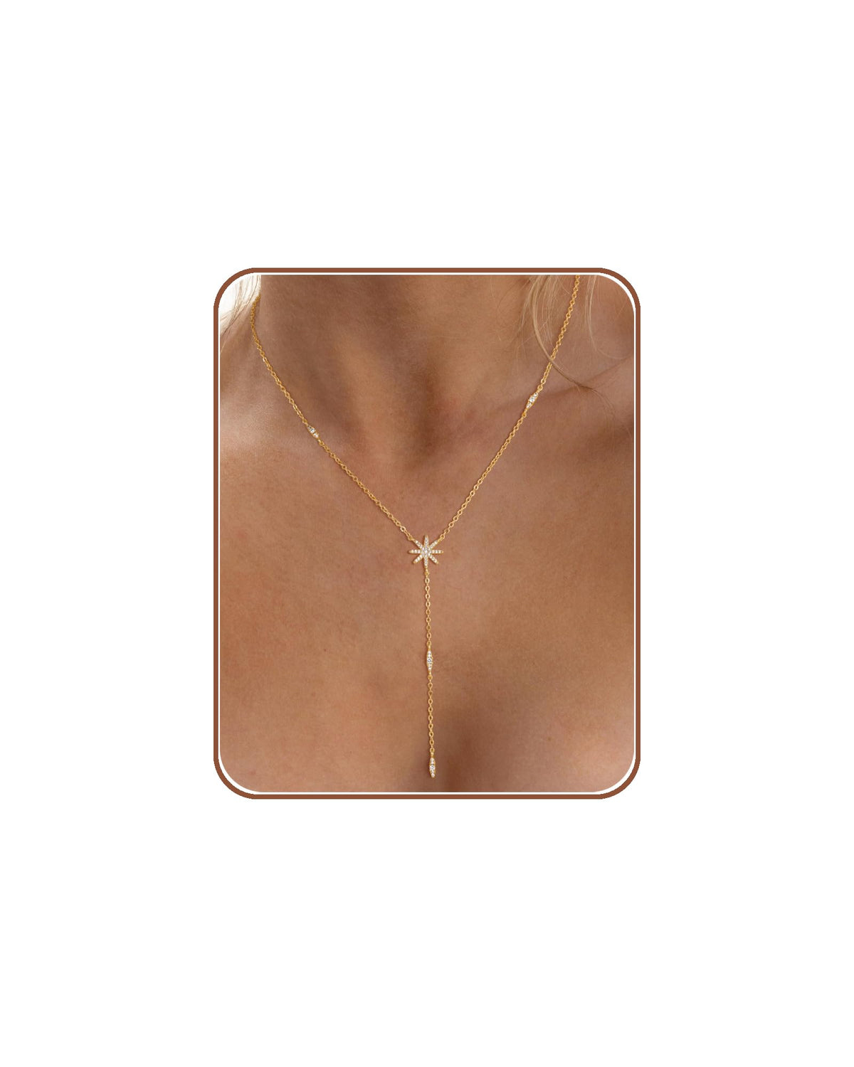 CHESKY Long Necklace for Women, 14k Gold Plated/Streling Silver Lariat Y Necklaces