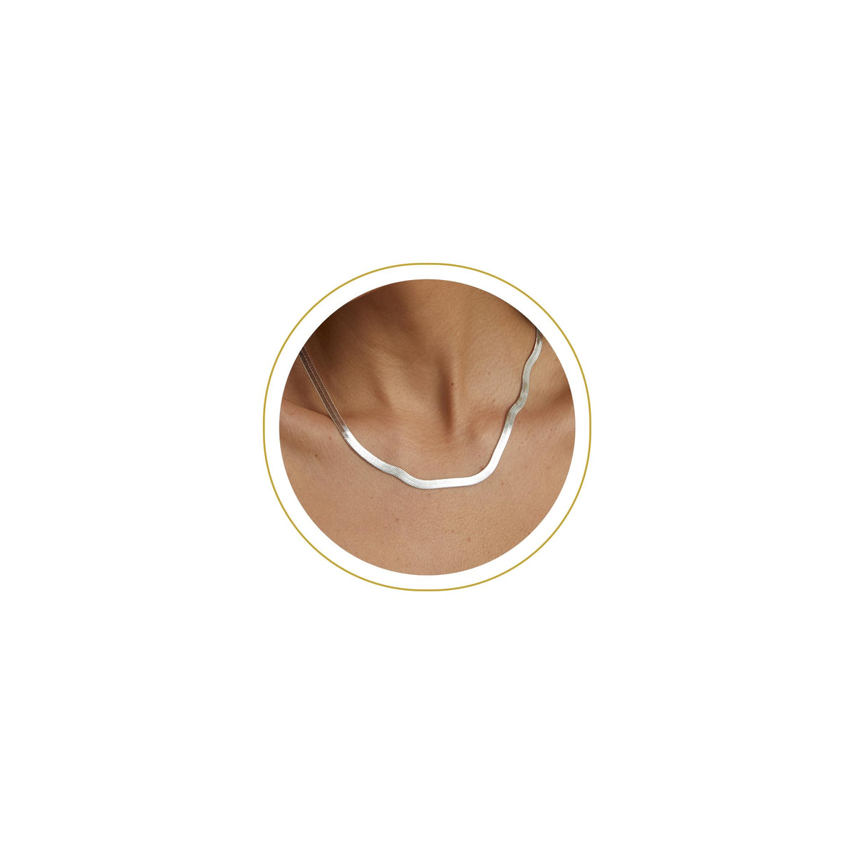 CHESKY Gold Necklace for Women 14K Plated/S925 sterling silver Snake Chain | Dainty Gold Necklace,Thin Chunky Chain,Simple Choker Necklaces for Women,Non tarnish Trendy Jewelry, Gifts for Women