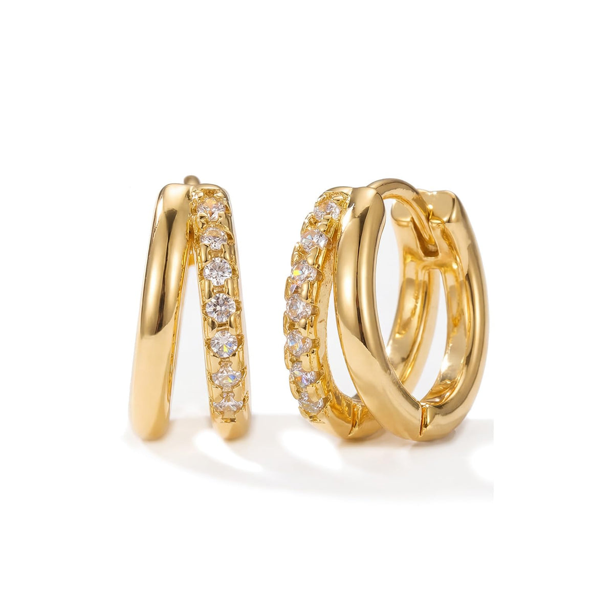 Gold Hoop Earrings for Women Huggie Hoop Earrings Jewelry Gifts | Hypoallergenic Earrings,Earrings for Sensitive Ears Women,Dainty Earrings for Women Trendy,Jewelry Gifts,
