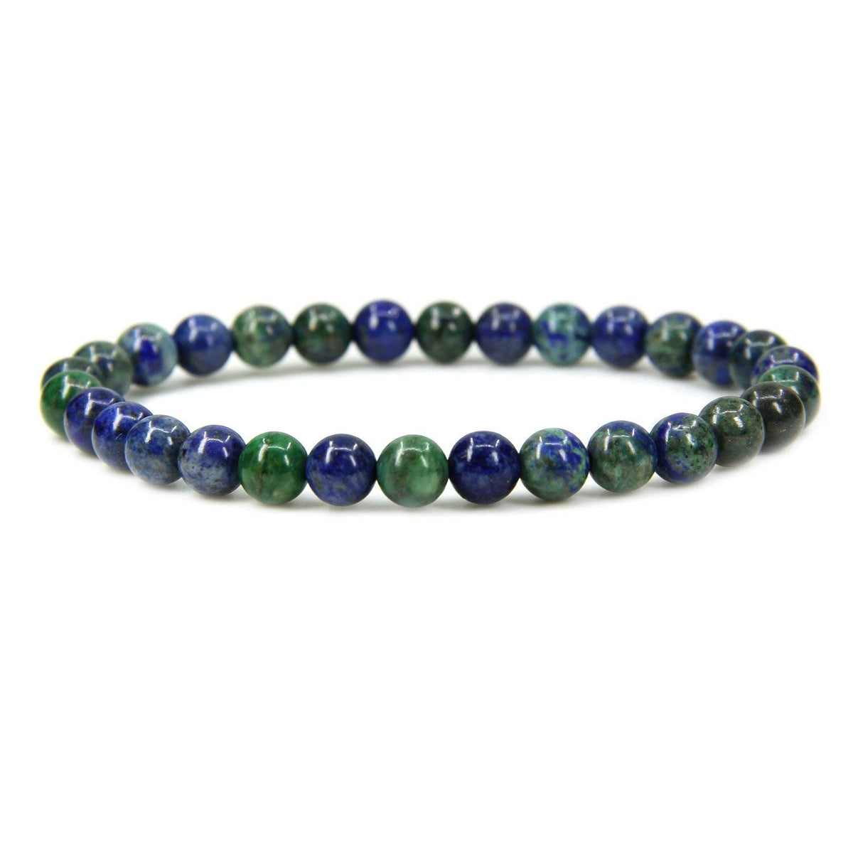 Angelstones Gemstones 6mm Round Beads Healing Crystal Bracelet for women | Natural Gemstone, Handmade Gifts for Women, Healing Crystal Round Beaded Stretch Bracelets, Unisex Jewelry for Women and Men