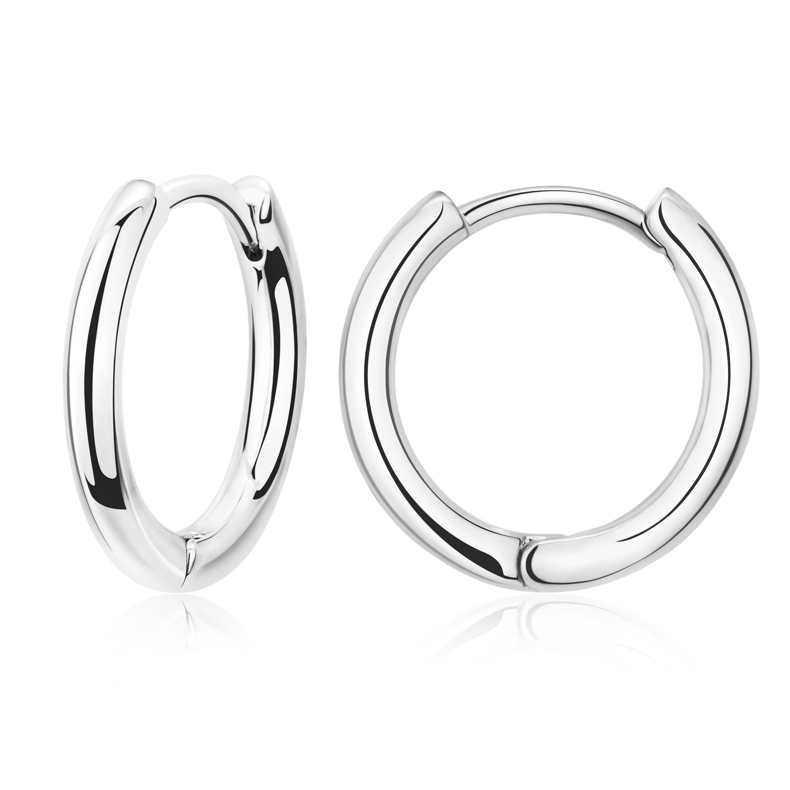 316L Surgical Stainless Steel Small Gold Silver Hoop Earrings for Women Men,Hypoallergenic Cartilage Helix Earrings for Sensitive Ears,Cute Conch Rook Tiny Huggie Hoops Earring Set for Multiple Piercing Jewelry Gift 6mm-12mm