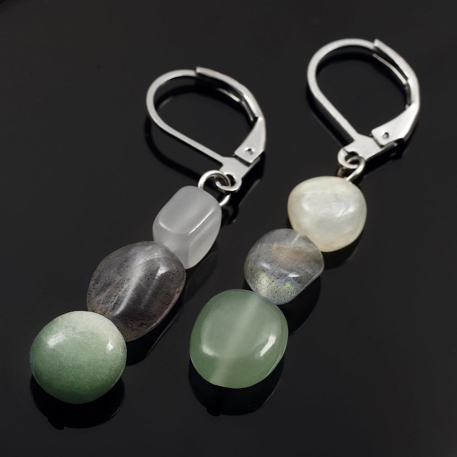 New Beginnings Crystal Earrings for Women Healing IrregularCrystal Earrings for Her Asymmetry Crystal Jewelry Gifts for Women Gift for New Beginnings