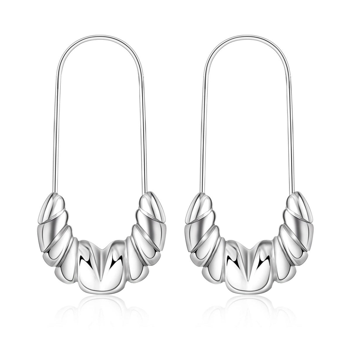 925 Sterling Silver Earrings Silver Hoop Earrings for Women Small Huggie Hoops, Lightweight Chunky Hoops, Hypoallergenic Nickel-Free Elegant Everyday Jewelry, Dainty Silver Earrings for Gifts