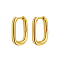 Amicon Chunky Gold Stud Earrings for Women 14k Gold Plated Hypoallergenic Earrings Statement Trendy Fashion Gold Jewelry Gifts