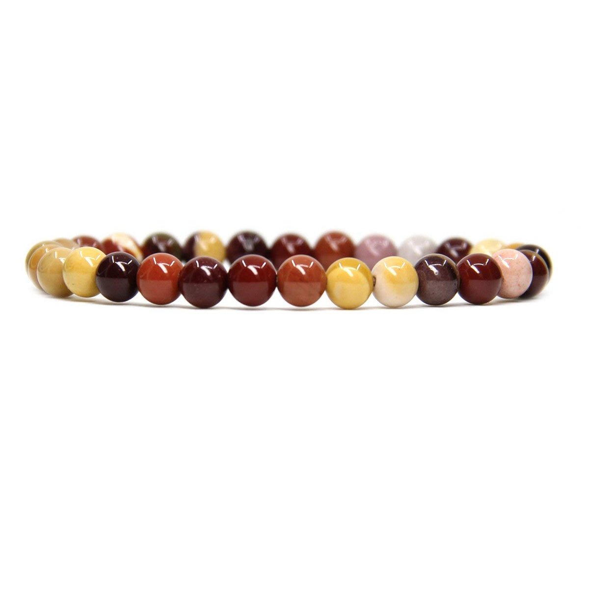 Angelstones Gemstones 6mm Round Beads Healing Crystal Bracelet for women | Natural Gemstone, Handmade Gifts for Women, Healing Crystal Round Beaded Stretch Bracelets, Unisex Jewelry for Women and Men