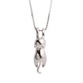 S.Leaf 925 Sterling Silver Cat Necklace Jewelry for Women Trendy Dainty Charm Pendant Necklaces Best Friend Birthday Gifts for Her Sister Mom Wife Womens
