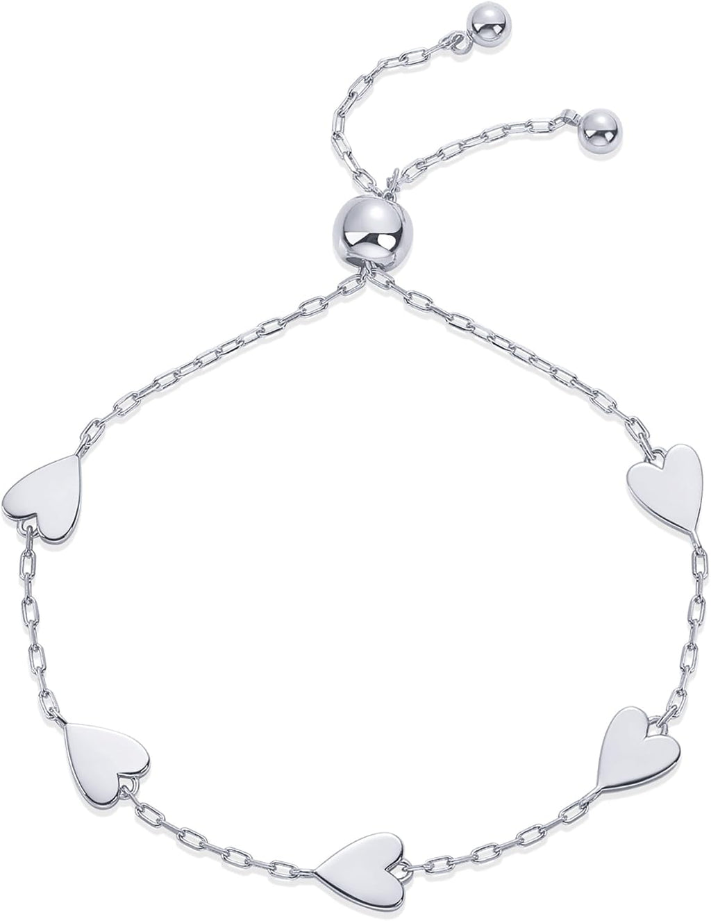 PAVOI Friendship Bracelets for Women, 14K Gold Plated Heart Charm Set | Matching Bracelets, Best Friend Bracelet, Mother Daughter Bracelets, Adjustable Bracelet