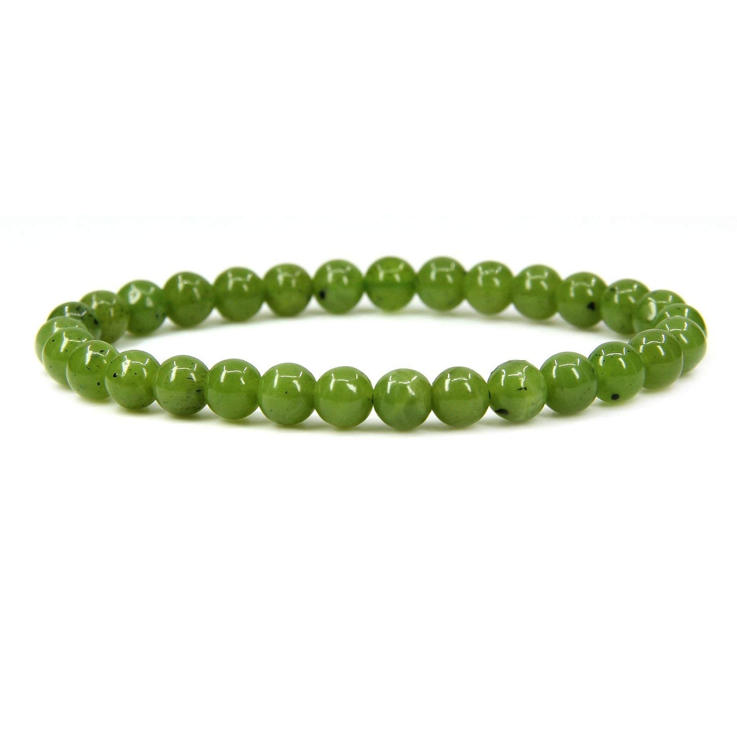 Angelstones Gemstones 6mm Round Beads Healing Crystal Bracelet for women | Natural Gemstone, Handmade Gifts for Women, Healing Crystal Round Beaded Stretch Bracelets, Unisex Jewelry for Women and Men
