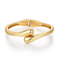 Chunky Gold Bangle Bracelets for Women Trendy 14K Gold Plated Cuff Bracelets Stack, Dainty Gold Bracelet Sets Non Tarnish Fashion Jewelry Gift