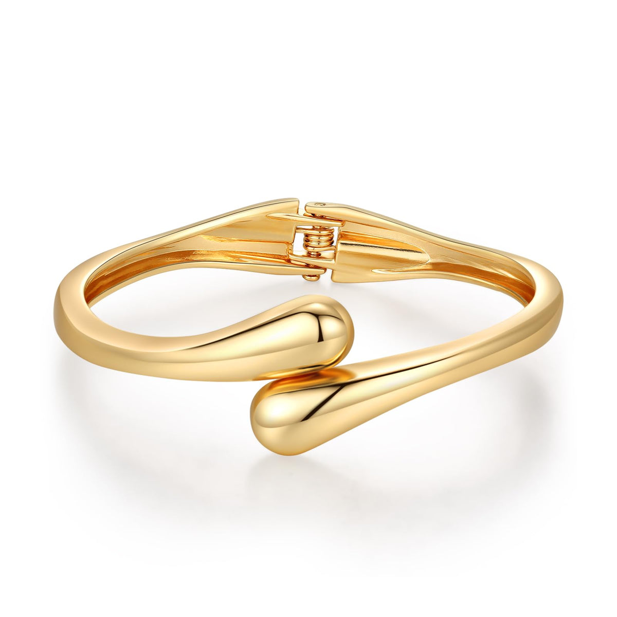 Chunky Gold Bangle Bracelets for Women Trendy 14K Gold Plated Cuff Bracelets Stack, Dainty Gold Bracelet Sets Non Tarnish Fashion Jewelry Gift