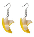 3D Resin Imitate Fruits Dangle Earrings Lightweight Lifelike Banana Strawberry Cherry Orange Dangle Drop Earrings for Women Cute Decoration Jewelry Gifts