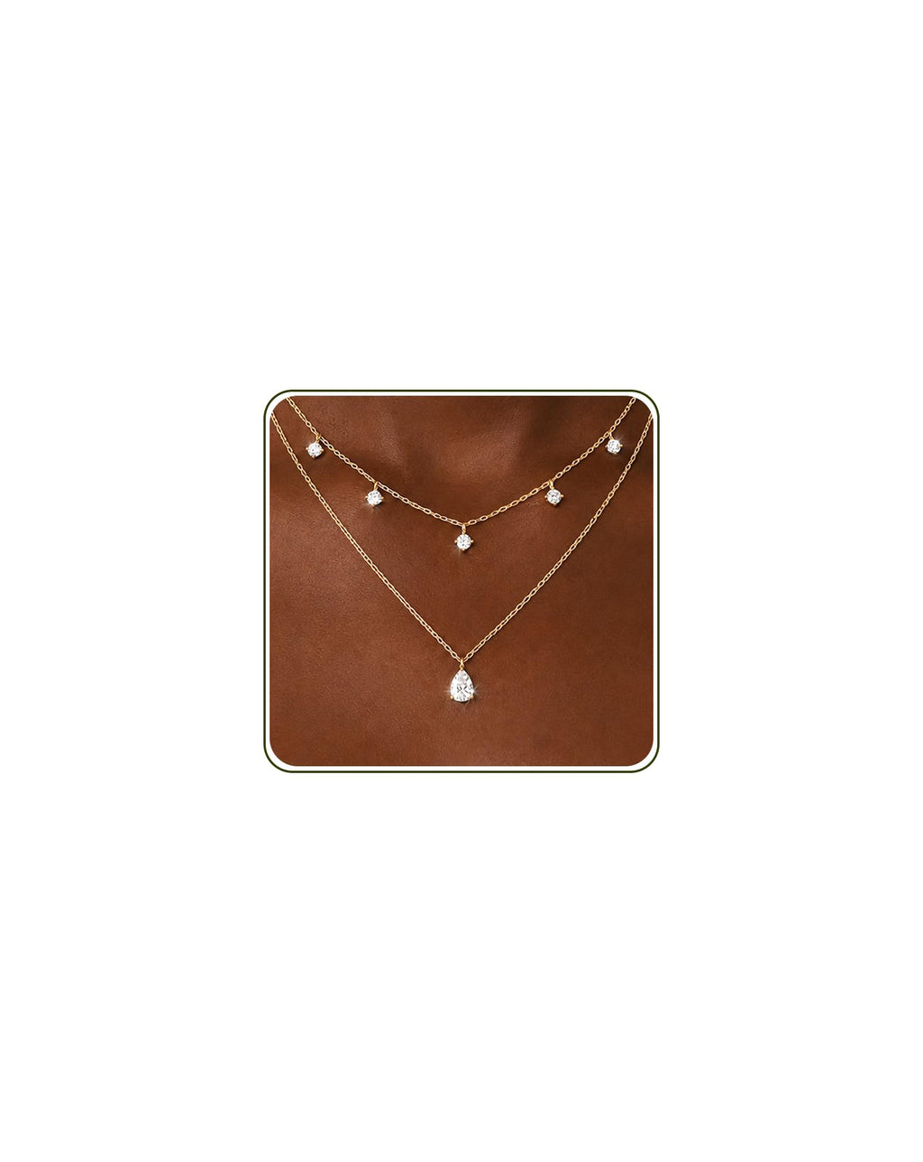 Gold Necklace Stack, Layered Gold Necklaces for Women Jewelry Set | 14K Gold Plated, Separate Chains, Pendant, Dainty, Non Tarnish, Delicate, Chain, Multi, Gift