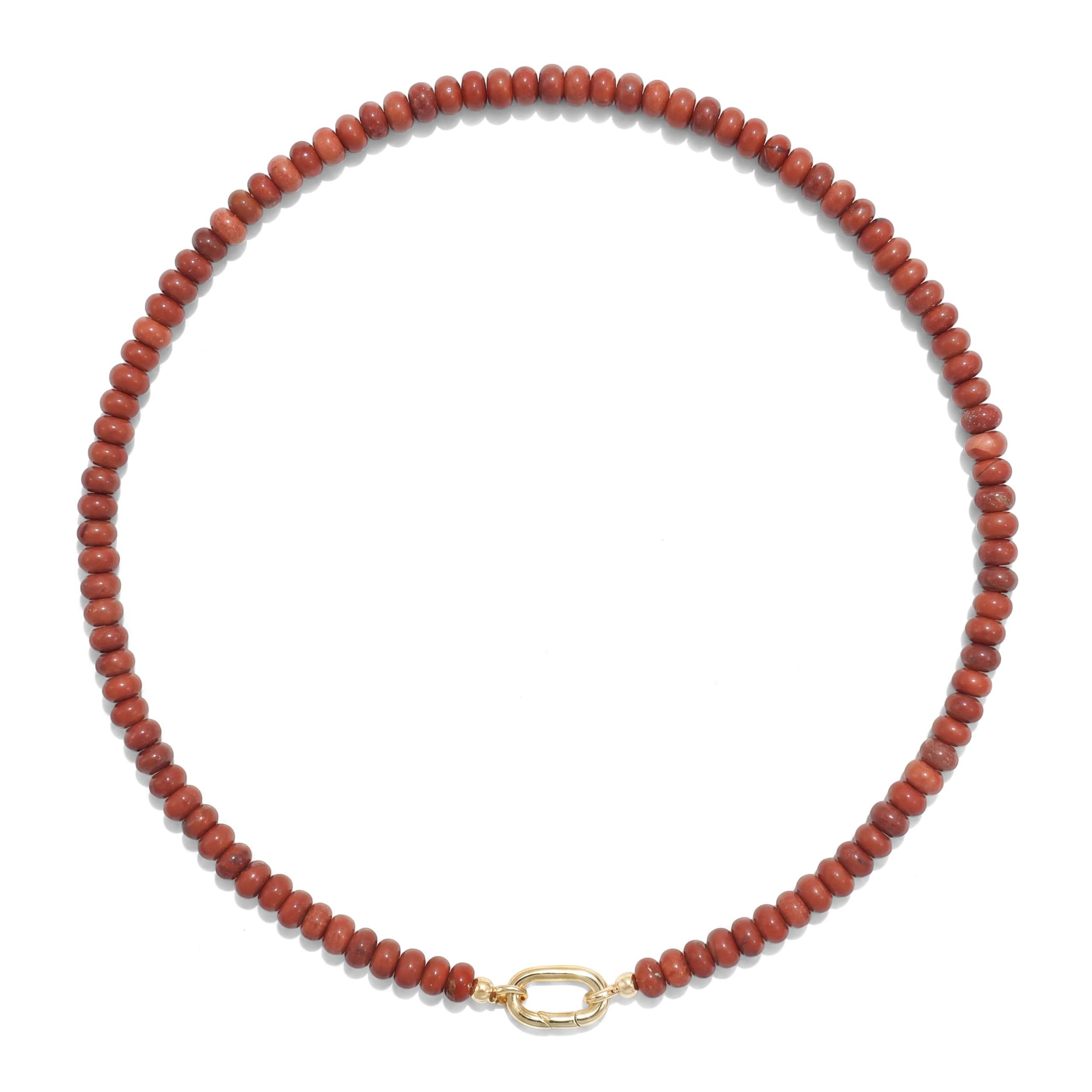 CONRAN KREMIX Colorful Stone Beaded Necklace for Women,Natural Gemstone Bead Choker Necklaces Boho Summer Beach Layering Necklace Jewelry Gift for Women