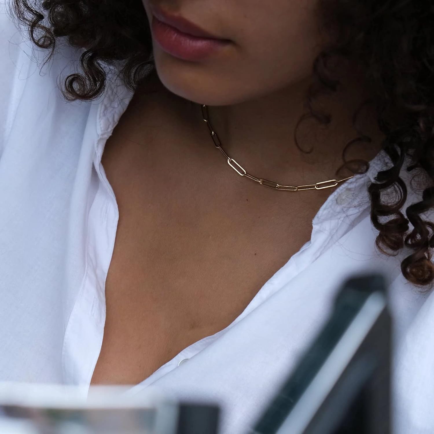 Yoosteel Layered Initial Necklaces for Women Trendy, Letter A-Z Necklace | 14K Gold-Plated, Paperclip Chain, Coin Initial Necklace, Necklaces for Teen Girl Gifts, Jewelry for Women, Gifts for Mom Wife