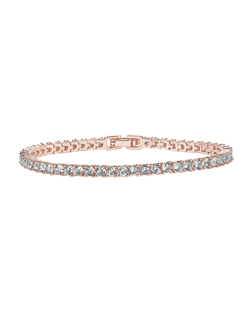 PAVOI 14K Gold Plated 3mm Cubic Zirconia Classic Tennis Bracelet | Gold Bracelets for Women | Stackable Bracelets for Women, 14K Gold Bracelets with CZ, Bracelet Stack
