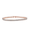 PAVOI 14K Gold Plated 3mm Cubic Zirconia Classic Tennis Bracelet | Gold Bracelets for Women | Stackable Bracelets for Women, 14K Gold Bracelets with CZ, Bracelet Stack