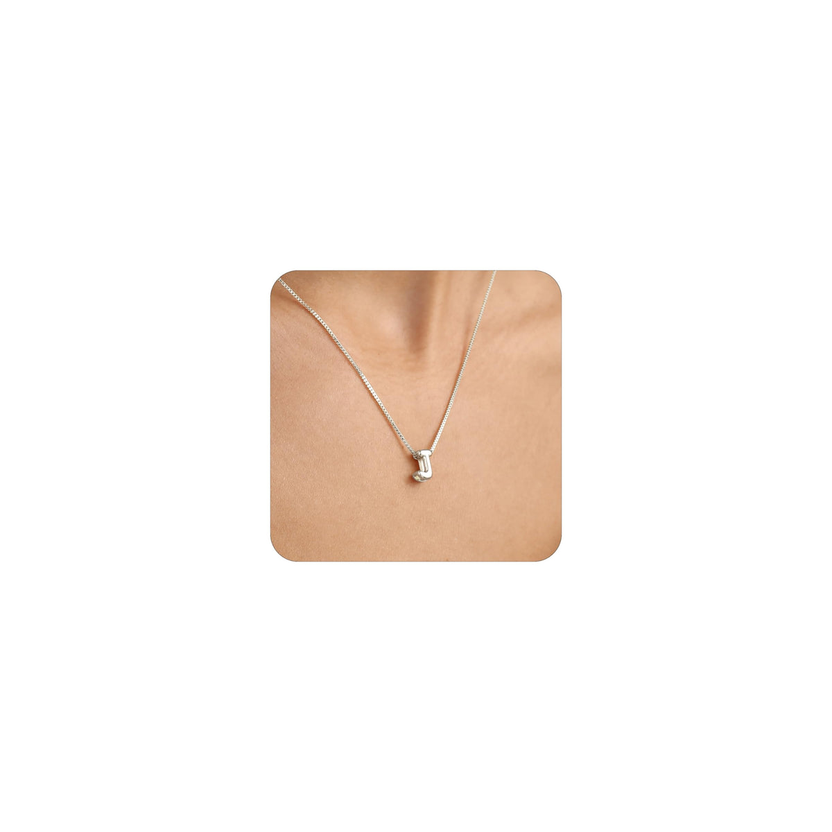 14K Gold Plated Bubble Letter Necklace, Tarnish Free and Waterproof Dainty Initial Necklace for Women, Trendy Personalized Gold Jewelry Gift for Her