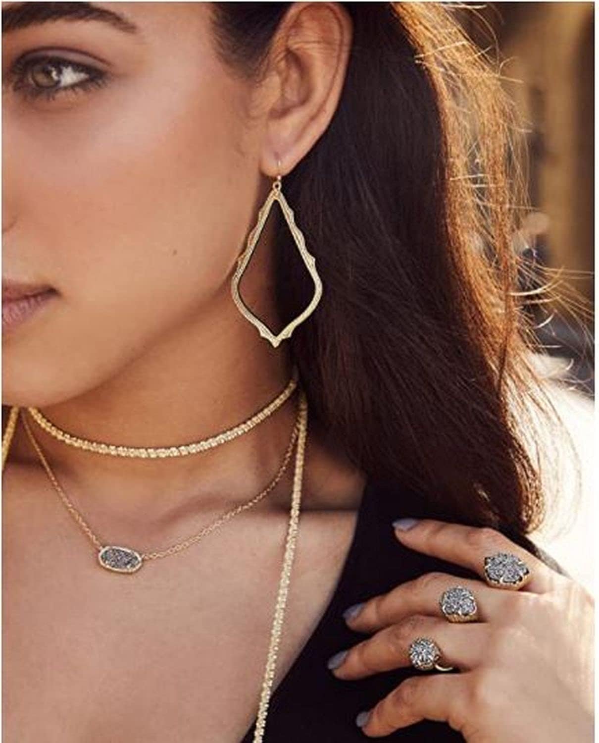 Kendra Scott Elisa Pendant Necklace for Women, Fashion Jewelry, 14k Gold-Plated