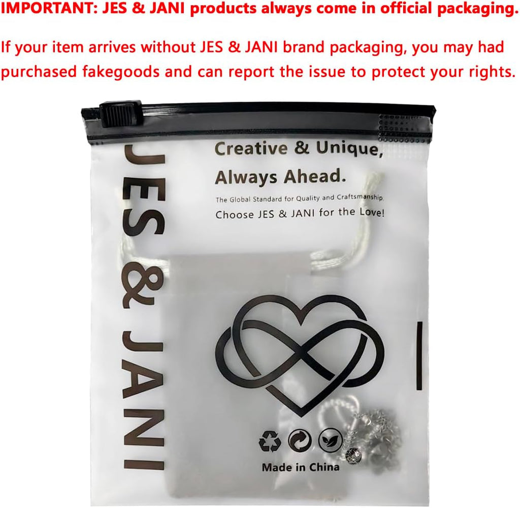 JES & JANI Infinity Heart Necklace for Women, Love Heart Pendant with Cubic Zirconia and Infinity Necklace, 925 Sterling Silver Heart Necklace for Girlfriend