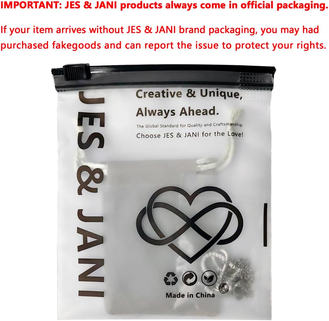 JES & JANI Infinity Heart Necklace for Women, Love Heart Pendant with Cubic Zirconia and Infinity Necklace, 925 Sterling Silver Heart Necklace for Girlfriend