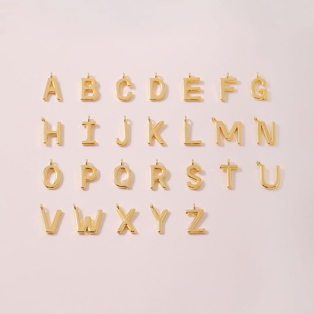 HANLI Initial Necklaces for Women - 14k Gold Plated Dainty Letter Necklace Alphabet A-Z Necklace Personalized Monogram Name Necklaces for Women Jewelry Gifts for Her